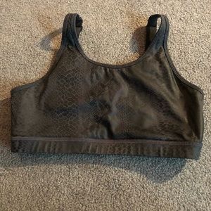 Mono B snakeskin sports bra